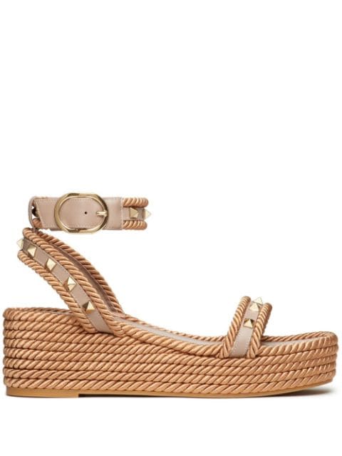 Valentino Garavani Rockstud wedge sandals