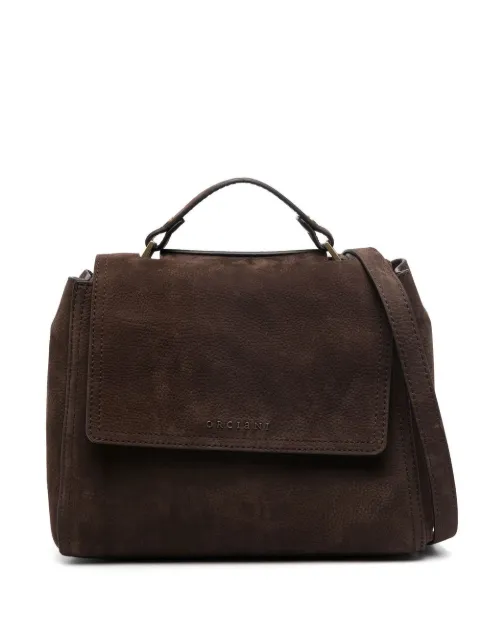 Orciani tote con logo y detalles 