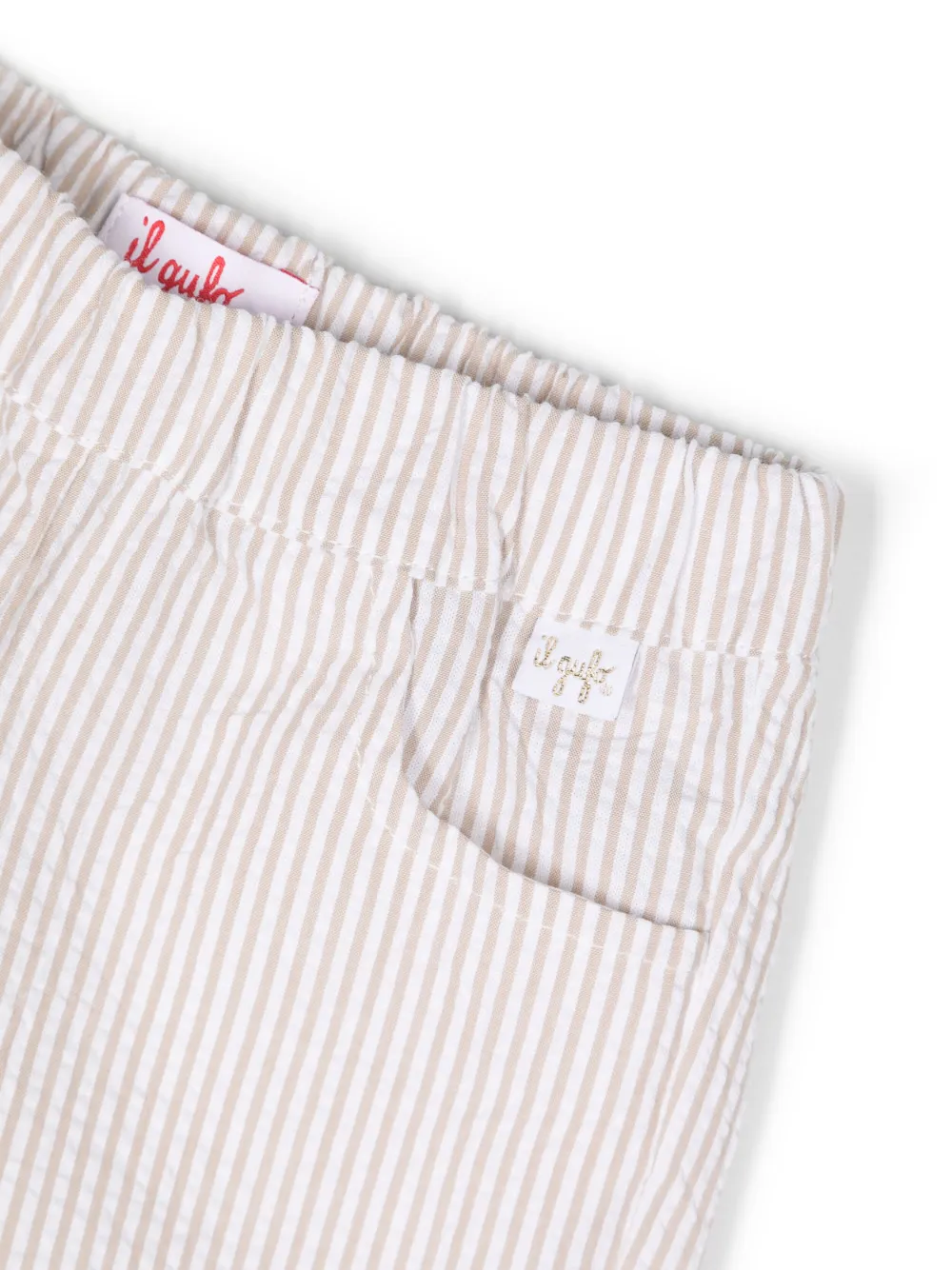 Il Gufo Gestreifte Hose Mit Elastischem Bund   Nude 