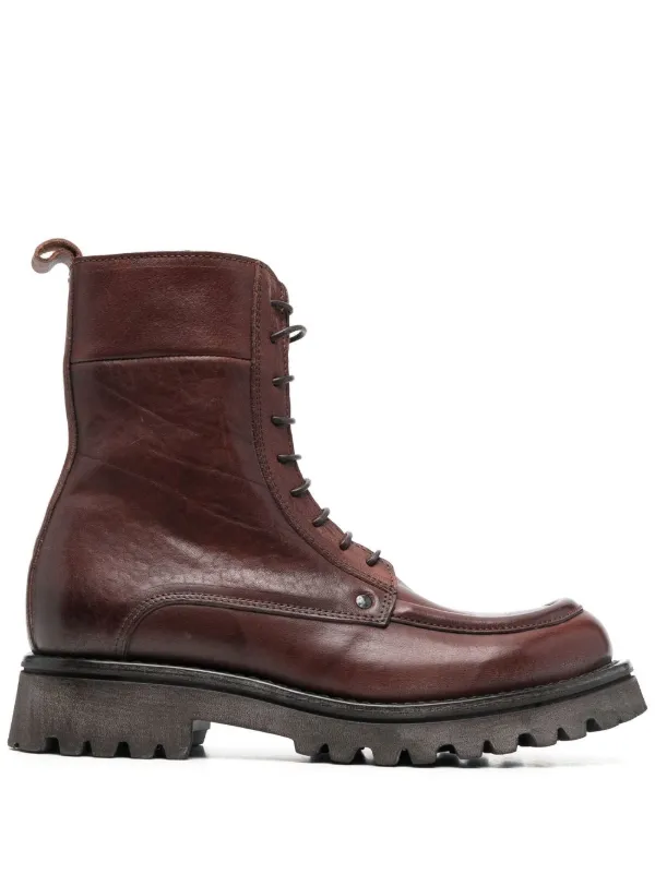 Moma 40mm Ridged Ankle Boots Brown FARFETCH JO