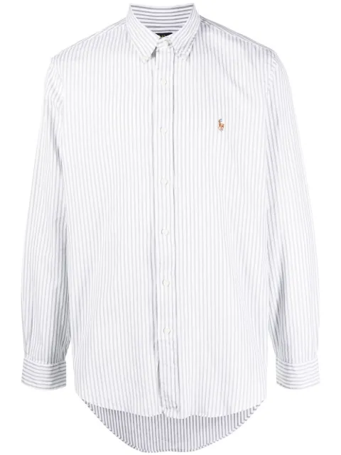 Polo Ralph Lauren camisa con botones y rayas estampadas