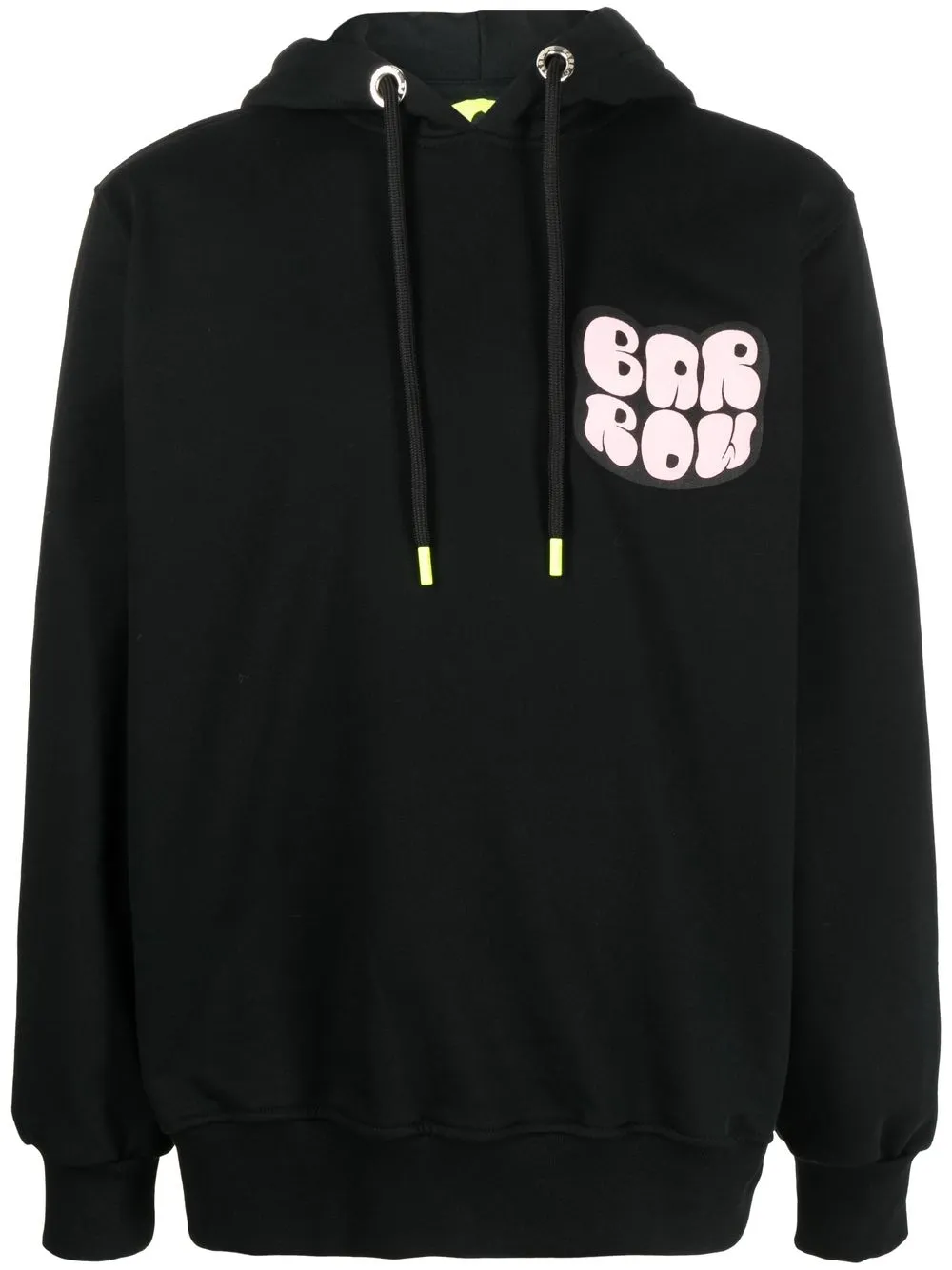 

BARROW logo-print cotton hoodie - Black