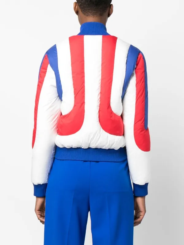 ブルゾン Casablanca FW25 Casablanca Jackets White (WPF25JK390 01) Casablanca zip-fastening Padded Jacket | White | FARFETCH