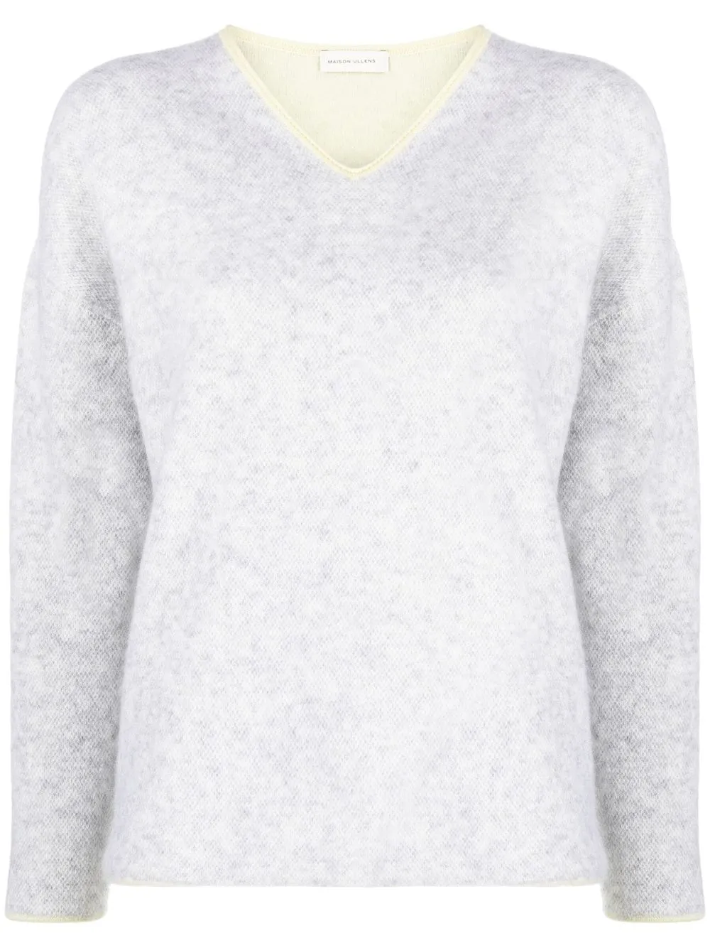 

Maison Ullens V-neck wool-blend jumper - Grey