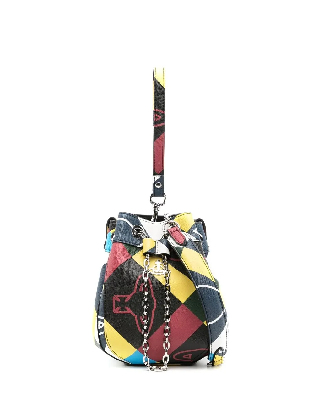 

Vivienne Westwood abstract-pattern faux-leather bag - Multicolour