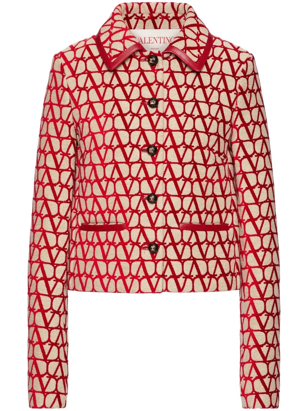 

Valentino chamarra Toile Iconographe Light - Rojo