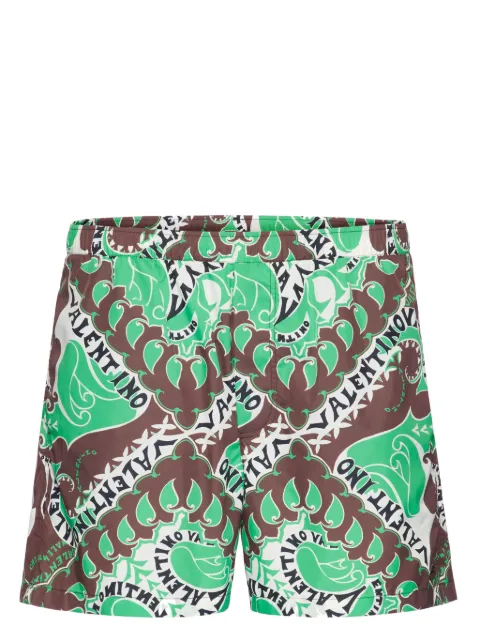 Valentino Garavani shorts de playa con estampado abstracto