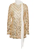 Valentino Garavani Tulle Illusione embroidered minidress - Gold