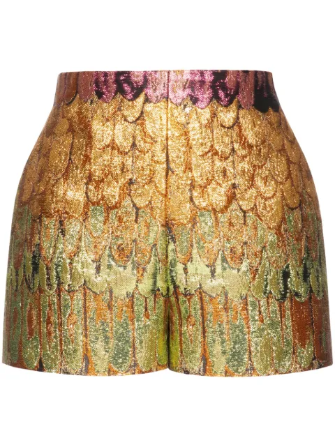 Valentino Garavani Golden Wings brocade shorts