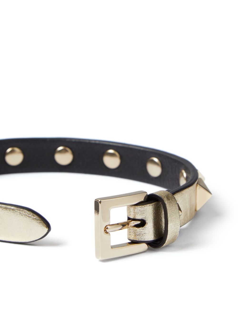 Valentino Garavani Rockstud Laminated Leather Bracelet - Farfetch