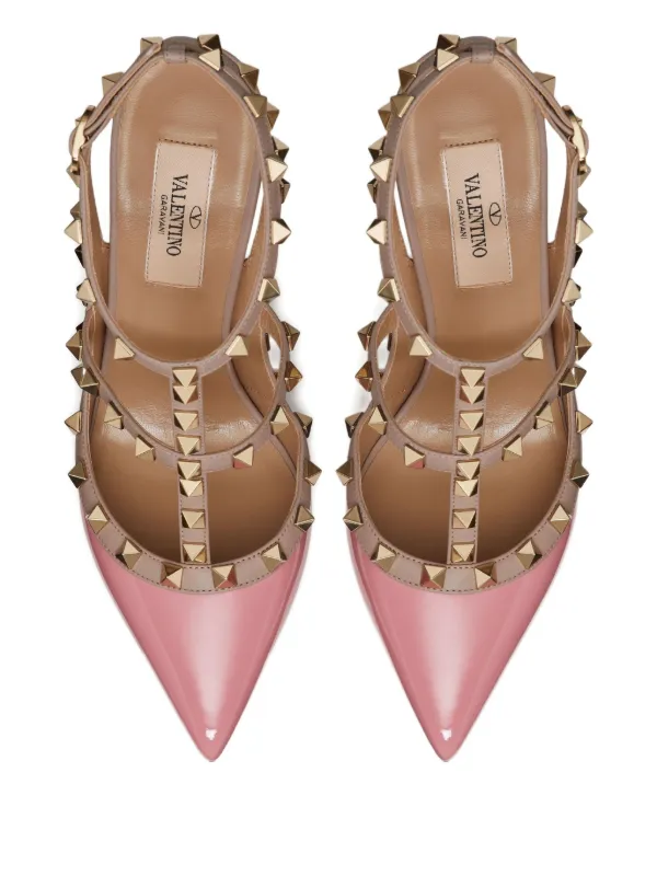 Valentino Garavani ロックスタッズ パンプス 100mm | ピンク