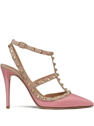 Valentino Garavani ロックスタッズ パンプス 100mm | ピンク