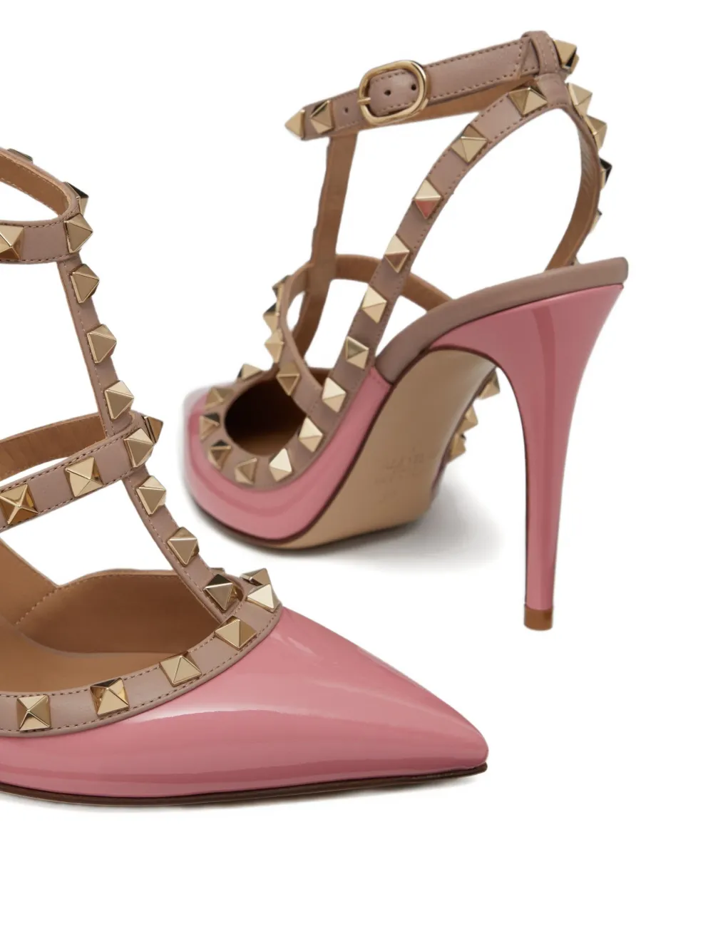 Valentino Garavani ロックスタッズ パンプス 100mm | ピンク