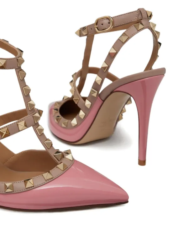 Valentino Garavani ロックスタッズ パンプス 100mm | ピンク