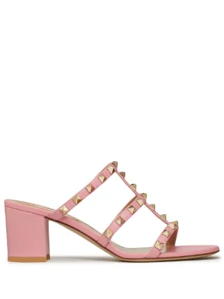 Rockstud caged 60mm slide sandals online