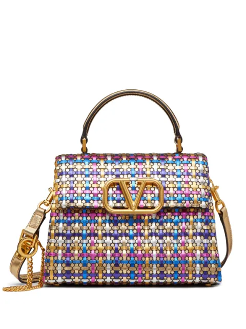 Valentino Garavani small VSLING woven handbag