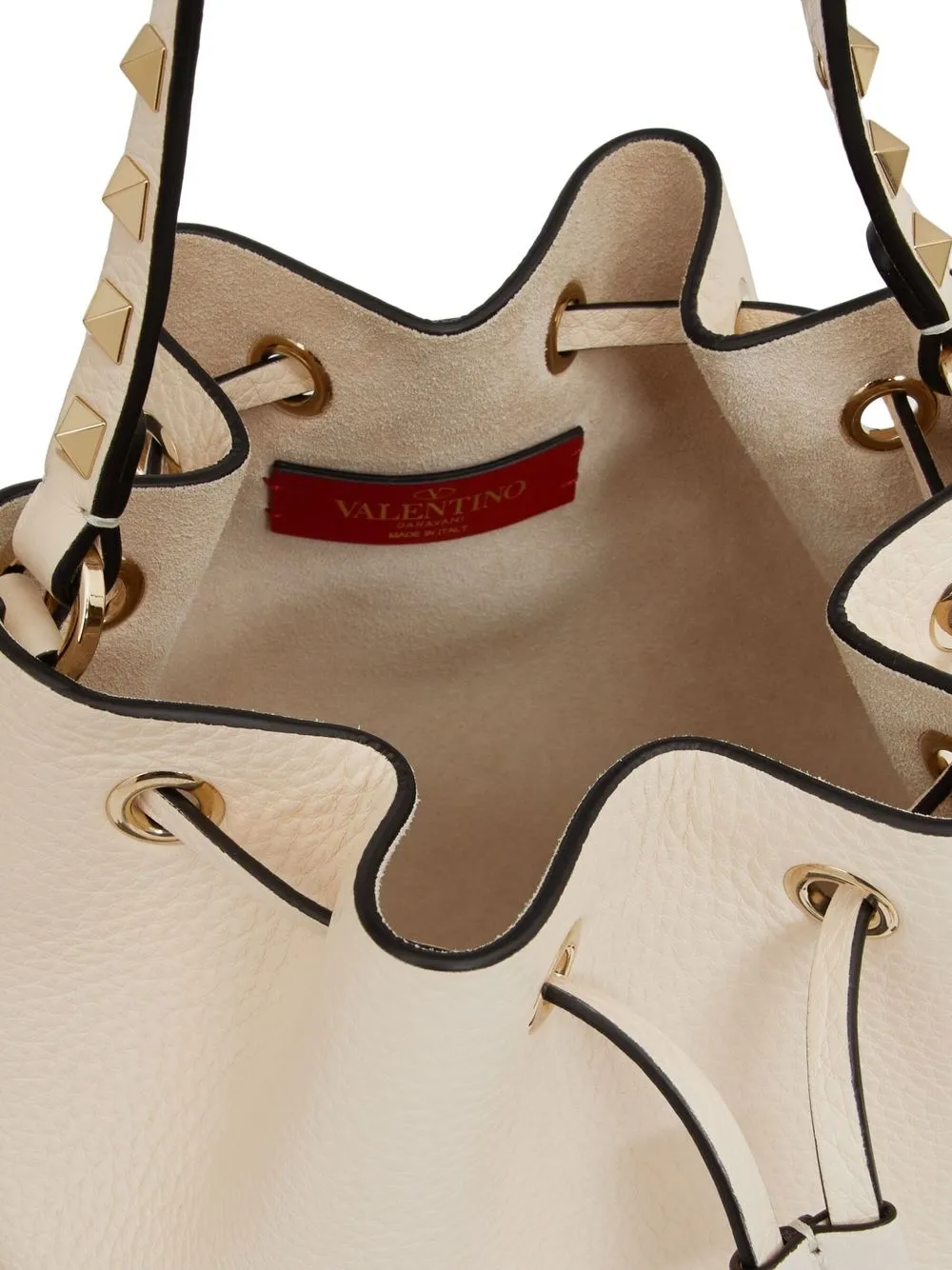 Cheap Valentino Garavani Rockstud embellished bucket bag WOMEN