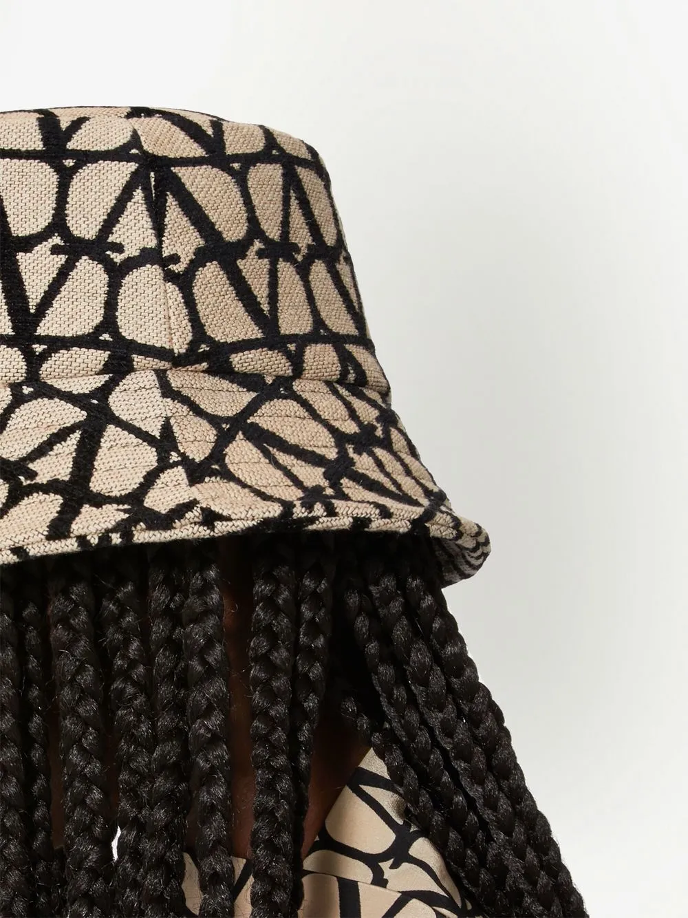 Toile Iconographe Nylon Bucket Hat for Man in Beige/black