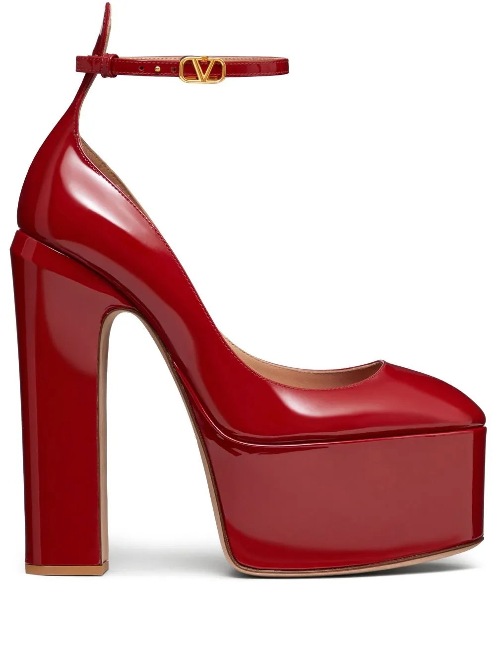 Valentino Garavani Tan-go 155mm Platform Pumps In Red