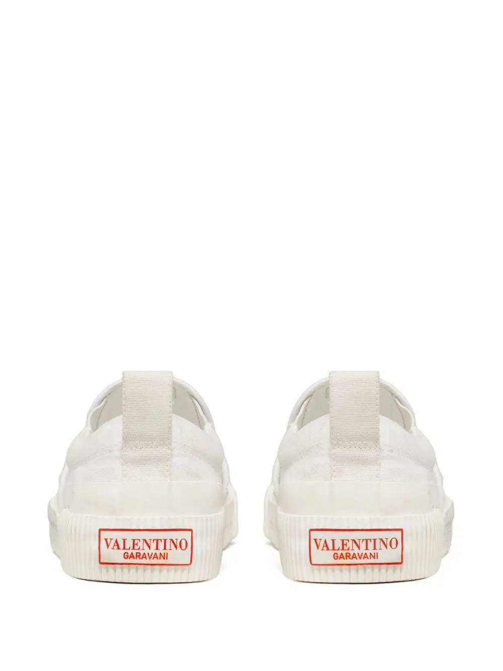 Shop Valentino Vltn Slip-on Sneakers In White