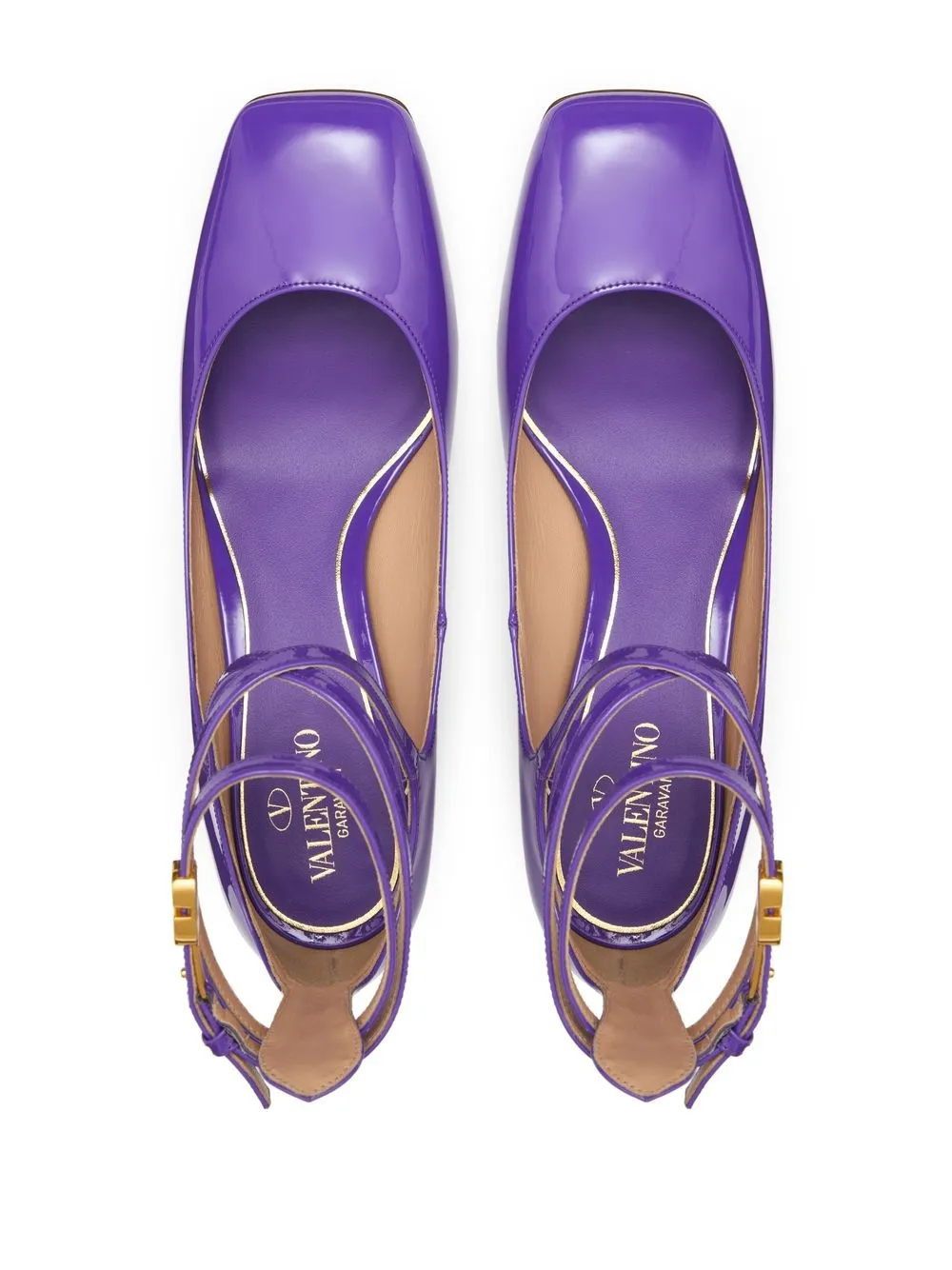 Valentino Garavani  Garavani Tan-go Patent Leather Pump 70mm Woman Electric Violet 41 In Purple