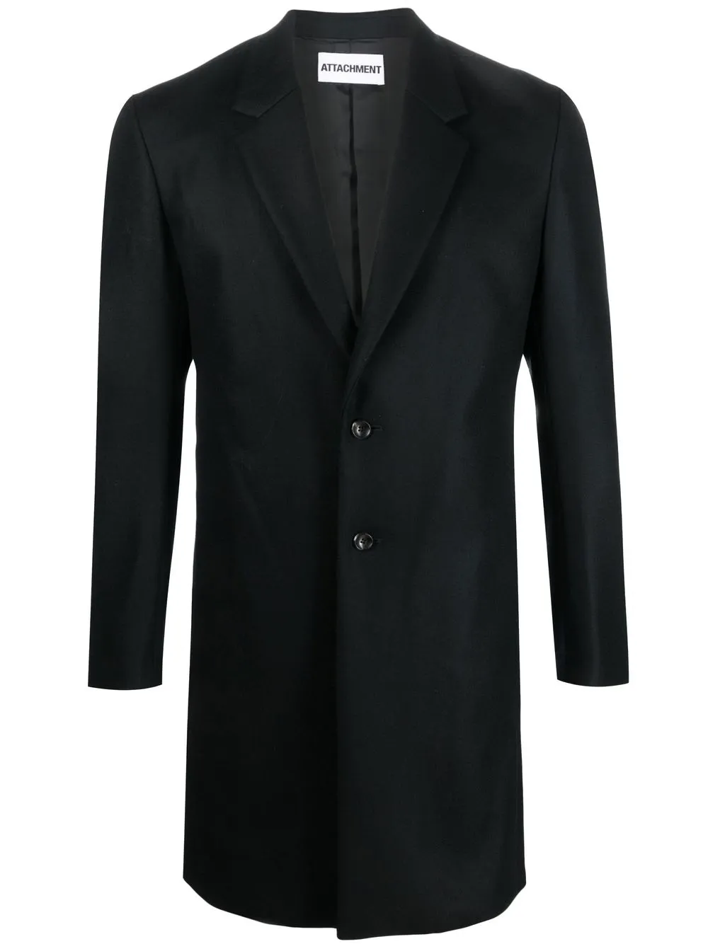 

Attachment single-breasted tailored coat - Black