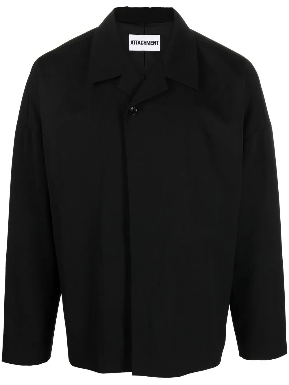 

Attachment button-front shirt jacket - Black