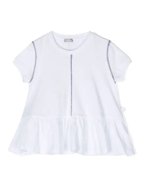 Il Gufo ruffle hem T-shirt