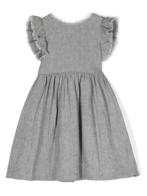 Il Gufo bow detail open back dress