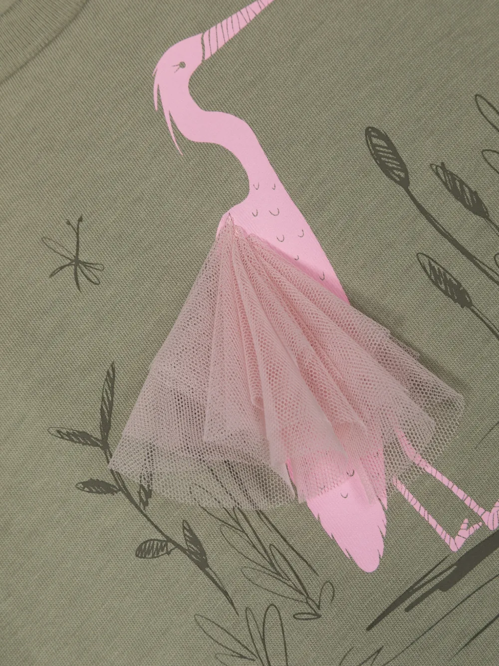  Il Gufo T Shirt Mit Illustrations Print   Grün 