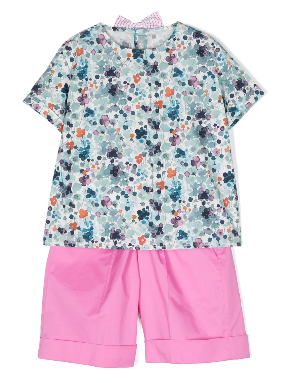 Il Gufo floral-print two-piece set | Pink | Image 1