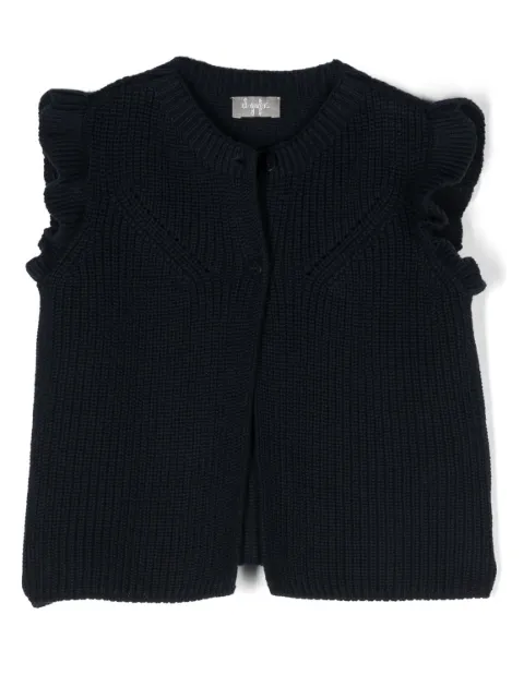 Il Gufo sleeveless knitted cardigan