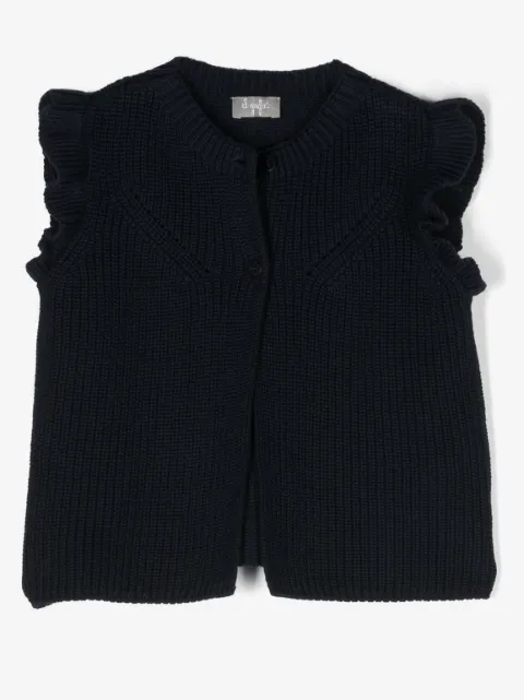 Il Gufo sleeveless knitted cardigan
