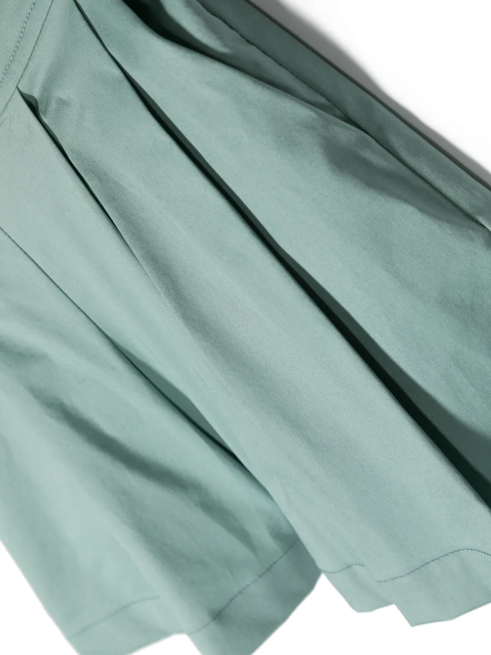  Il Gufo Pleated Elasticated-waistband Shorts - Green 
