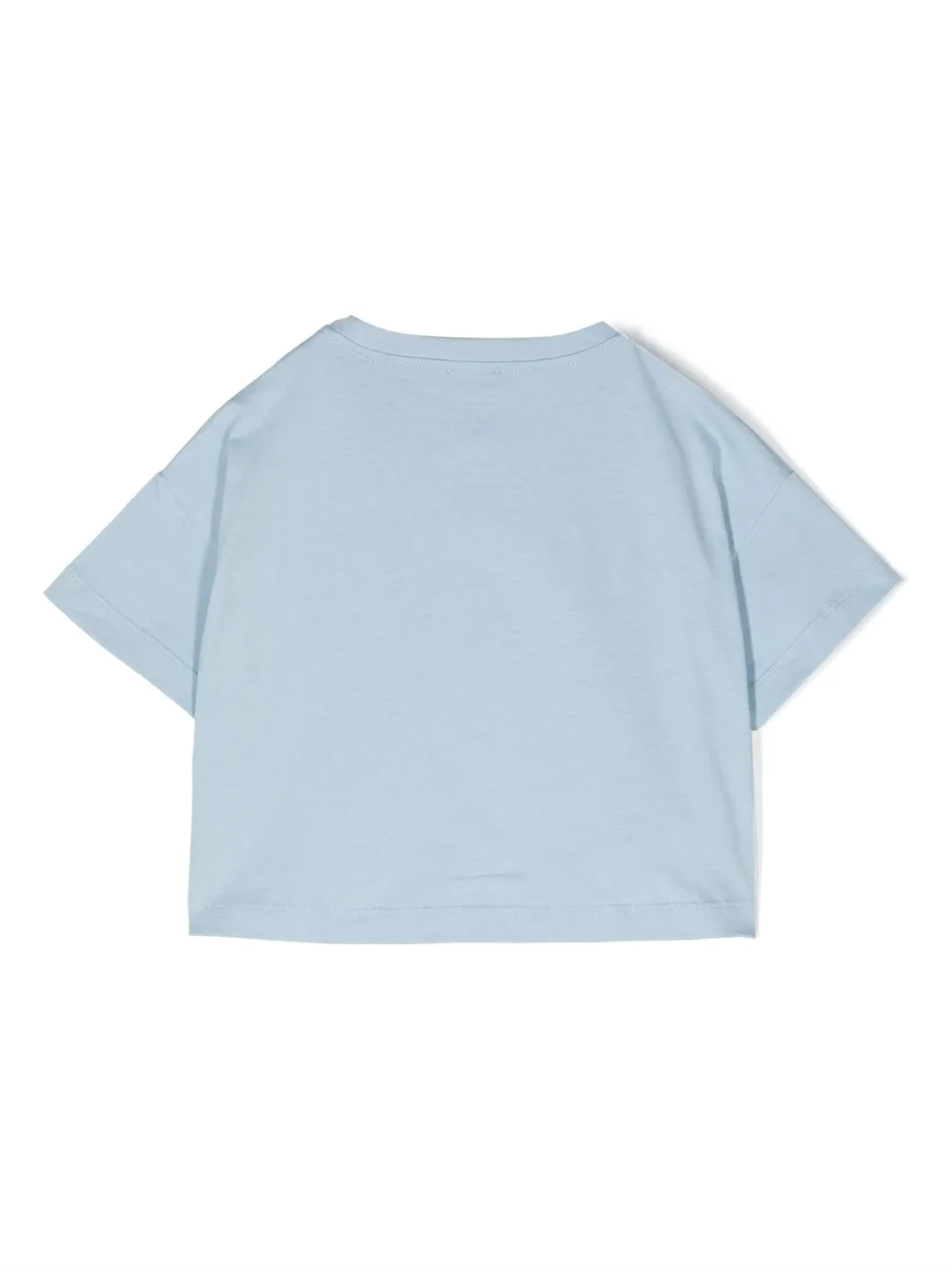 Il Gufo T-shirt verfraaid met tulen - Blauw