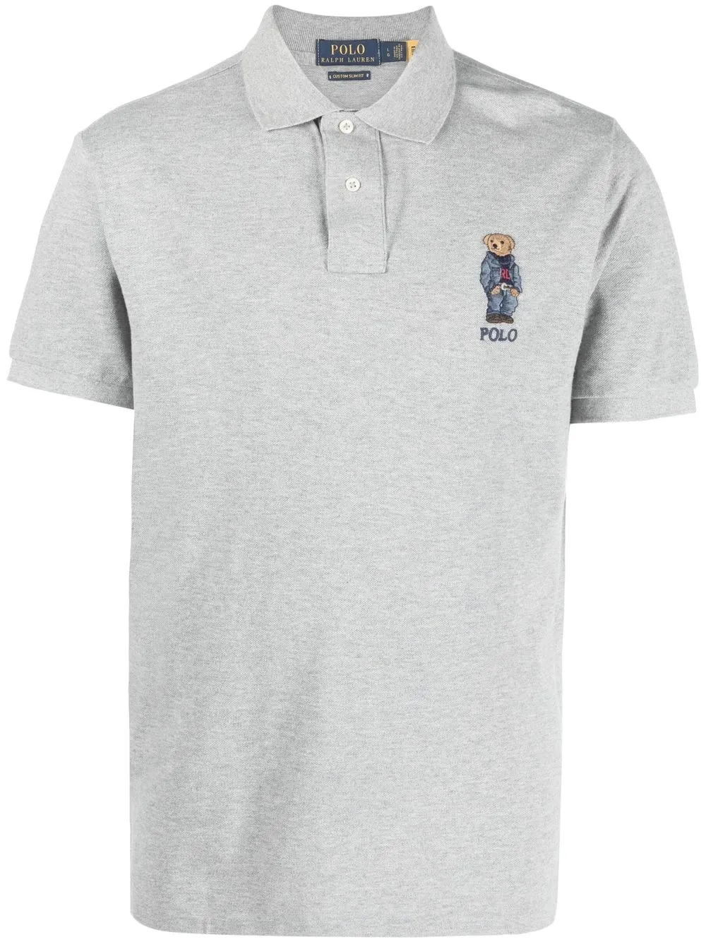 

Polo Ralph Lauren embroideted-bear detail polo shirt - Grey