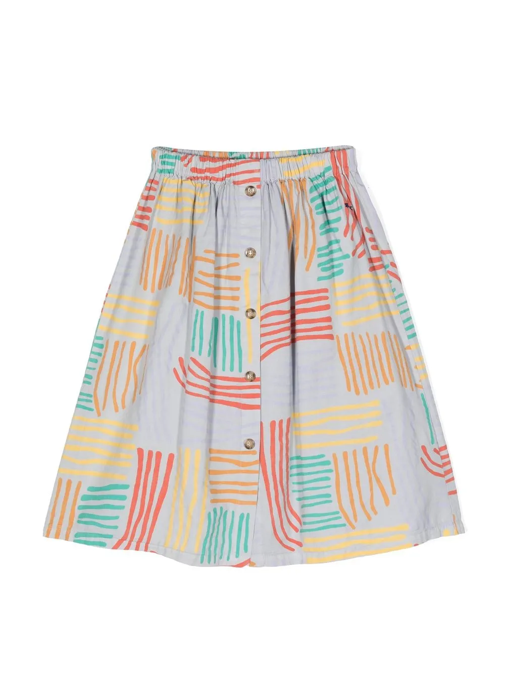 

Bobo Choses Crazy Lines-print cotton skirt - Grey