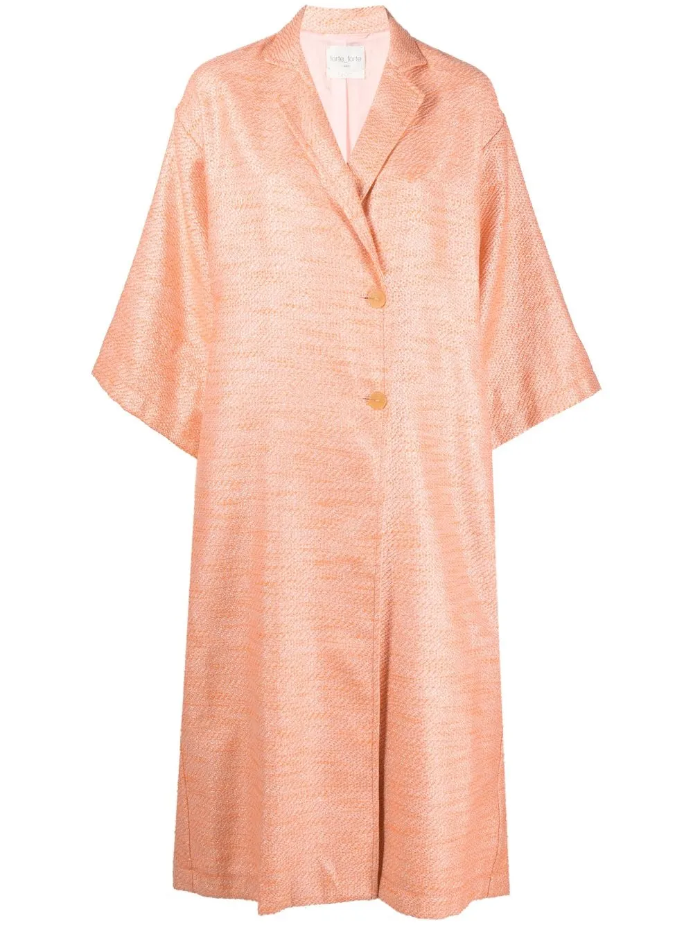 

Forte Forte single-breasted button-up coat - Orange