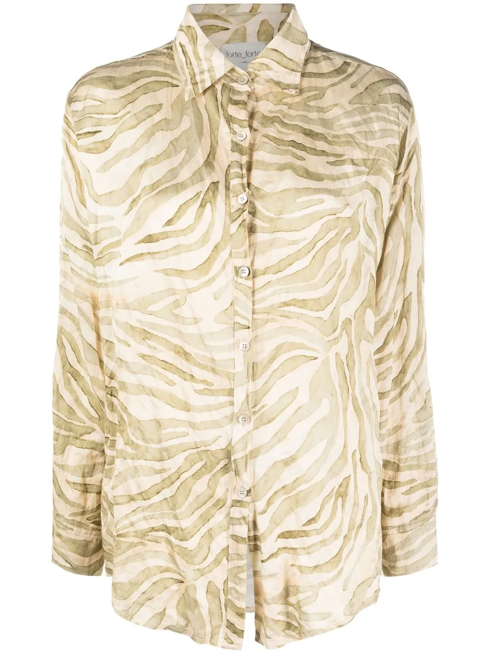 

Forte Forte printed button-up shirt - Neutrals