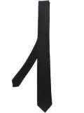 Saint Laurent textured silk tie - Black