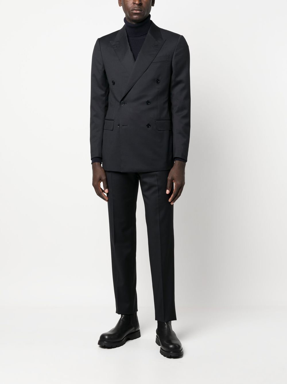 Zegna double-breasted Wool Suit - Farfetch