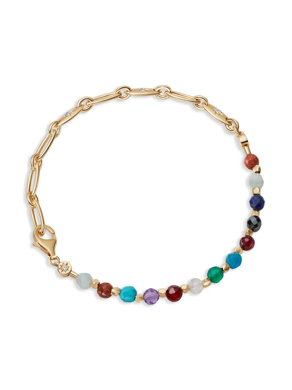 Astley Clarke Orbit And Biography Rainbow Bracelet In Gold