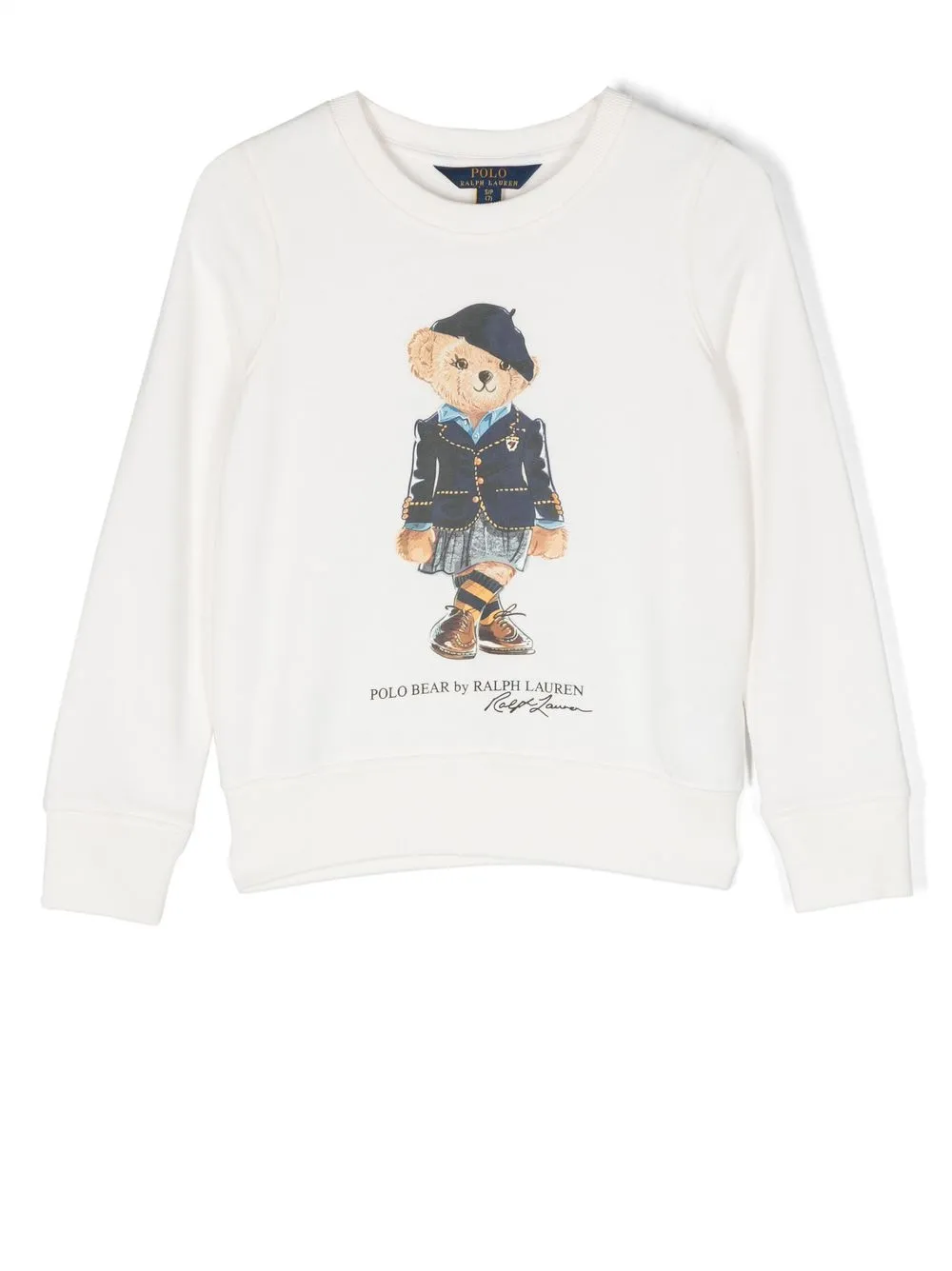 

Ralph Lauren Kids Polo Bear-print sweatshirt - Blanco