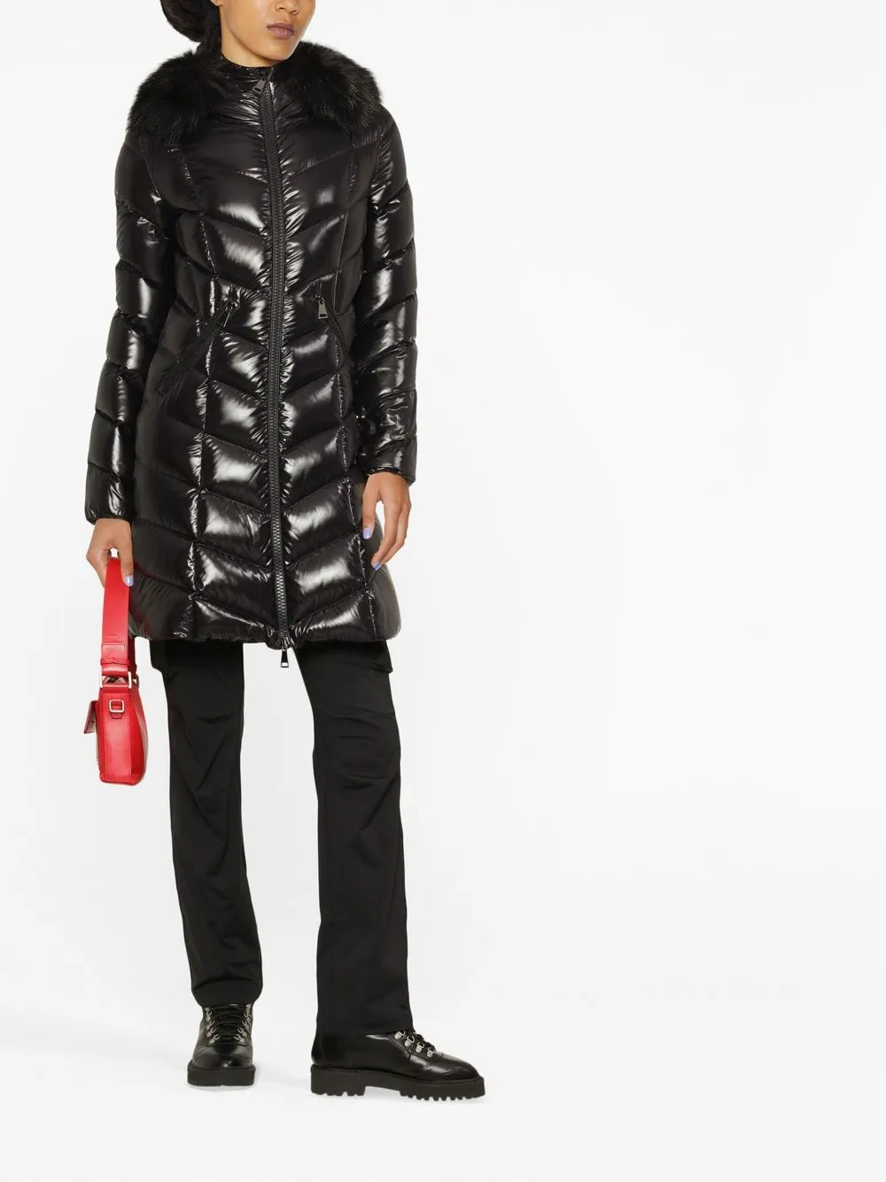 Moncler Gewatteerde jas - Zwart