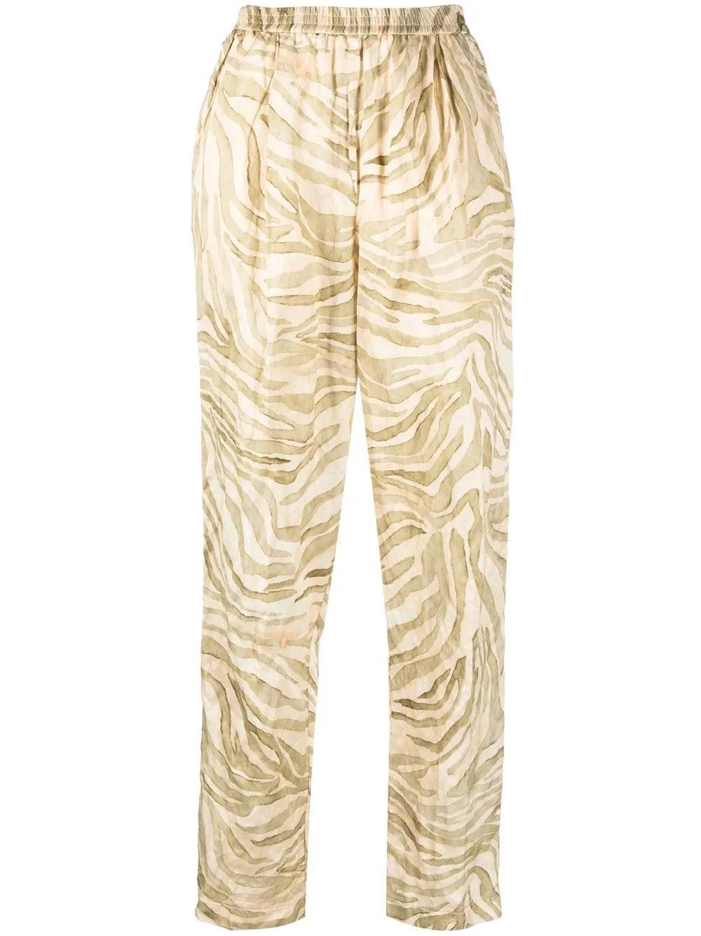 

Forte Forte animal-print straight-leg trousers - Neutrals