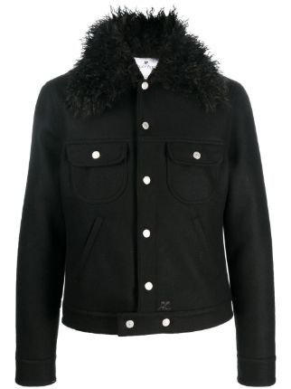 Courrèges Faux fur-collar Jacket - Farfetch