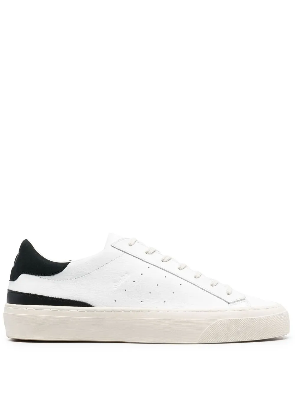 

D.A.T.E. Sonica two-tone leather sneakers - White