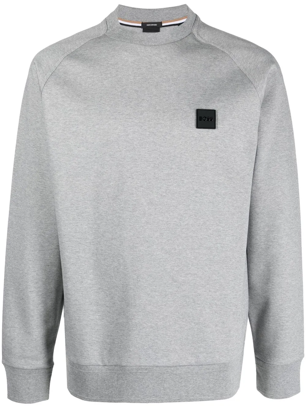 

BOSS logo-patch sweatshirt - Grey
