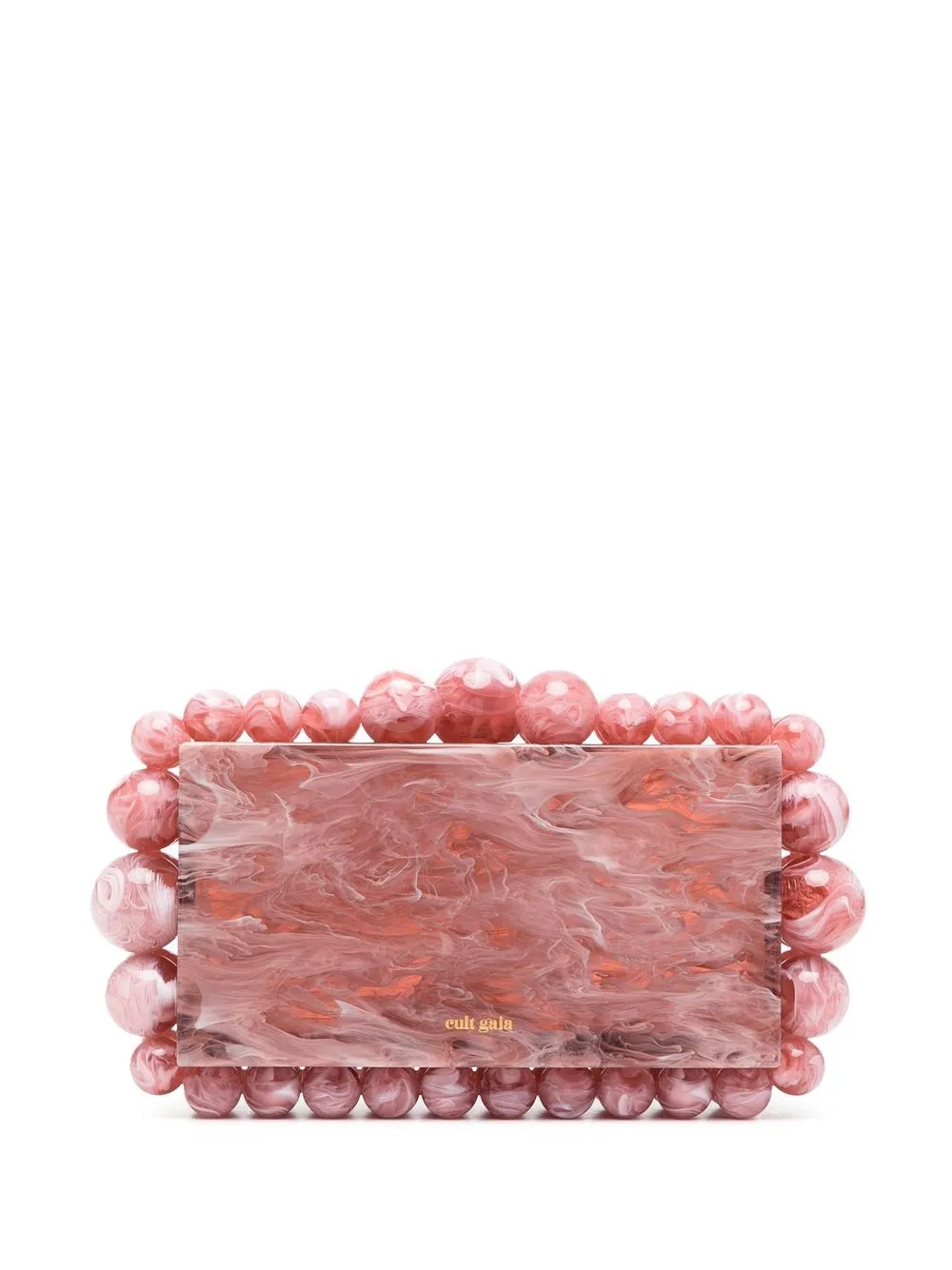 

Cult Gaia Eos Jaipur marbled clutch bag - Pink