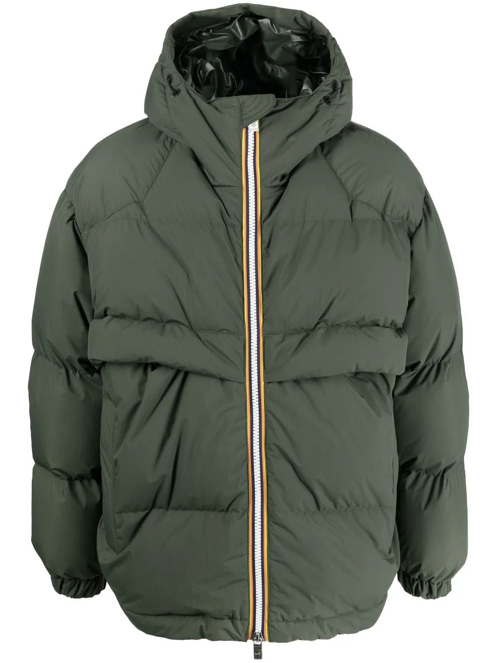 K-way R&d Feather Down Puffer Jacket In Green